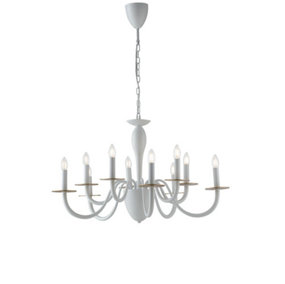 Luminosa ARMSTRONG 10 Light Chandeliers White 14cm