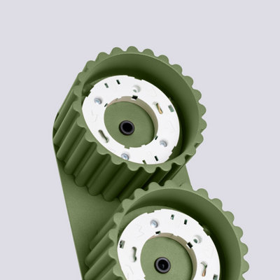 Luminosa Aura Surface Mounted Downlight Olive Green 2x GX53