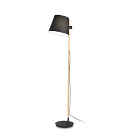 Luminosa Axel Floor Lamp With Tapered Shade Black