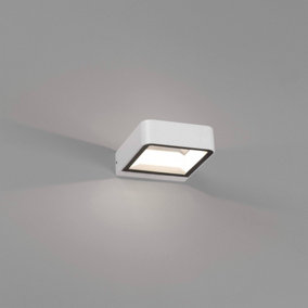 Luminosa Axel Outdoor LED White Up Down Wall Light 6W 3000K IP65