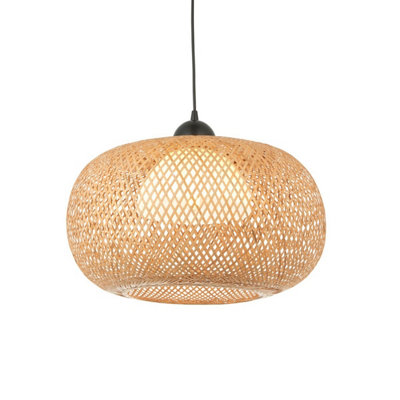 Bamboo lamp deals shade b&q