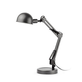 Luminosa Baobab 1 Light Desk Lamp Grey, E14