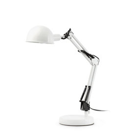 Luminosa Baobab 1 Light Desk Lamp White, E14