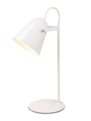 Luminosa Bella Modern Desk Table Lamp White | DIY at B&Q
