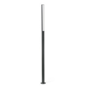 Luminosa Beret LED Outdoor Lamp Post Dark Grey IP54