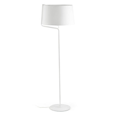 Luminosa Berni 1 Light Floor Lamp White, E27