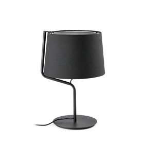 Luminosa Berni 1 Light Table Lamp Black, E27