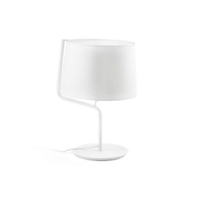 Luminosa Berni 1 Light Table Lamp White, E27