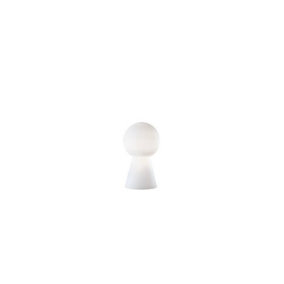 Luminosa Birillo 1 Light Medium Table Lamp White, E27