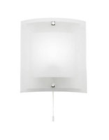 Luminosa Blake 1 Light Indoor Wall Light Clear with Frosted Glass, E14