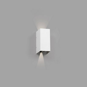 Luminosa Blind Outdoor LED Up Down Wall Lamp White 6W 3000K IP54