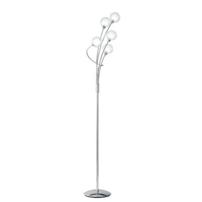 Luminosa BLOG 5 Light Multi Arm Floor Lamp Chrome 36x150cm