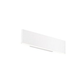 Luminosa Bodhi Integrated LED Wall Textured Matt White Paint & Frosted Acrylic 2 Light Dimmable IP20