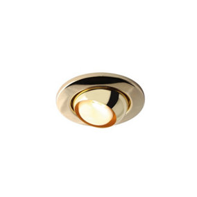 Luminosa Brass Eyeball Downlight, 240V 60W