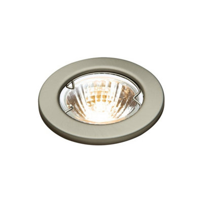 Luminosa Brushed Chrome Downlight with Bridge, 12V 50W