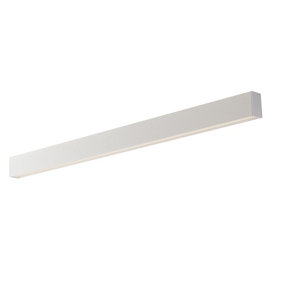 Luminosa Build Integrated LED Bar Pendant (Kit Included) Or Surface Mount, White Opal, 4000K