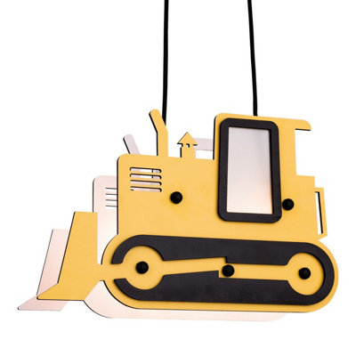 Luminosa Bulldozer 2 Light Children Ceiling Pendant Multicolour, E14
