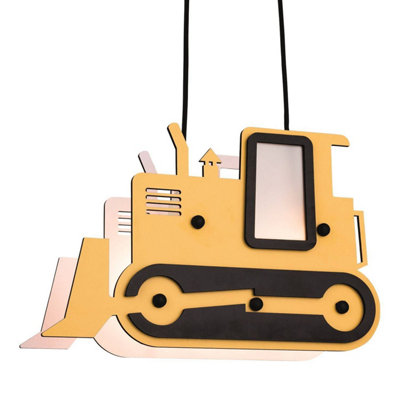 Luminosa Bulldozer 2 Light Children Ceiling Pendant Multicolour, E14