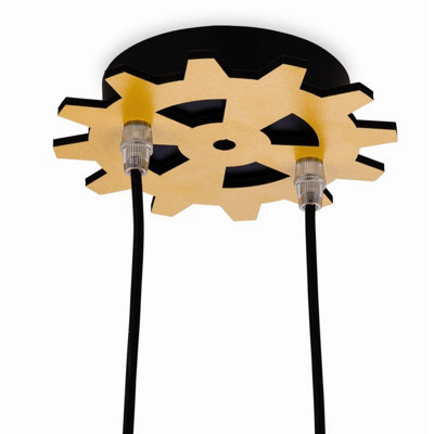 Luminosa Bulldozer 2 Light Children Ceiling Pendant Multicolour, E14