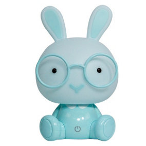 Luminosa Bunny Integrated LED Childrens Table Lamp, Blue