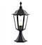Luminosa Burford 1 Light Outdoor Floor Lamp Matt Black Paint, Glass IP44, E27