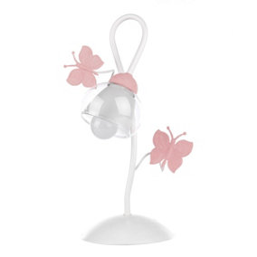 Luminosa Butterfly Glass Table Lamp, Glass Shade