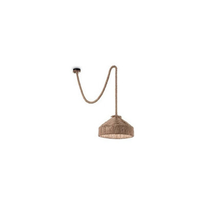 Luminosa Canapa 1 Light Dome Ceiling Pendant Brown, E27