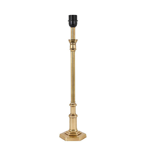 Luminosa Canterbury 1 Light Table Lamp, Brass Table Lamp Base Only