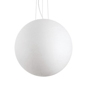 Luminosa Carta Globe Pendant Ceiling Light White