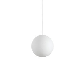 Luminosa Carta Indoor Globe Ceiling Pendant Lamp 1 Light White, E27