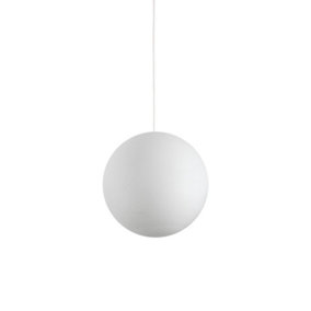 Luminosa Carta Indoor Globe Ceiling Pendant Lamp 1 Light White, E27