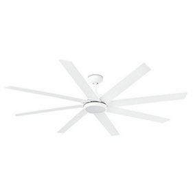 Luminosa Century Led White 8 Blade Ceiling Fan With DC Motor Smart