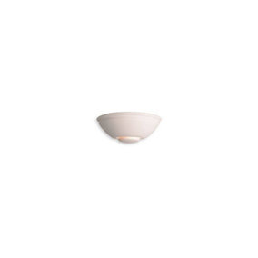 Luminosa Ceramic 1 Light Indoor Wall Uplighter - 100W Unglazed, E27
