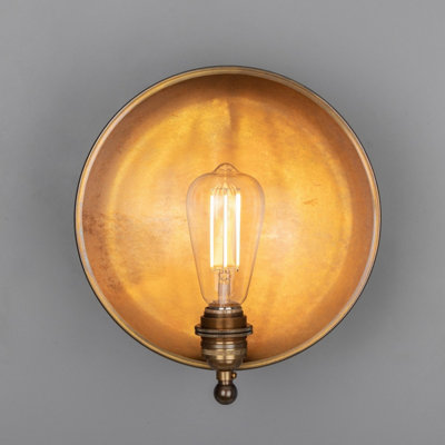 Luminosa Chulainn Wall Light, Antique Brass