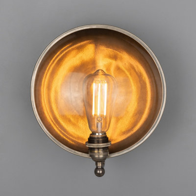 Luminosa Chulainn Wall Light, Antique Silver