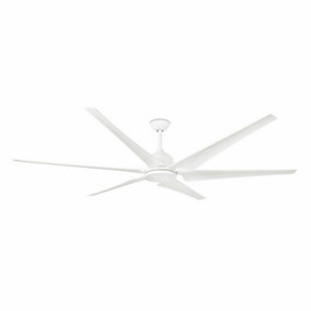 Luminosa Cies White 6 Blade Ceiling Fan With DC Motor Smart