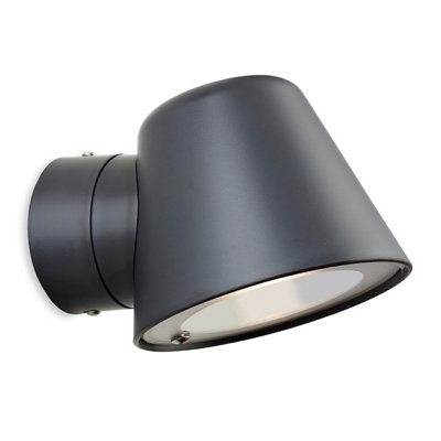 Luminosa Cliff Resin Wall Light Graphite IP44