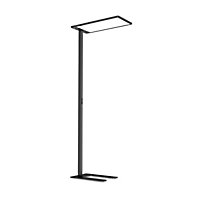 Luminosa COMFORT Dimmable LED Integrated Floor Lamp Black, In-Built Switch, 4000K