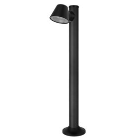 Luminosa Cone Outdoor Single Bollard Black, IP54