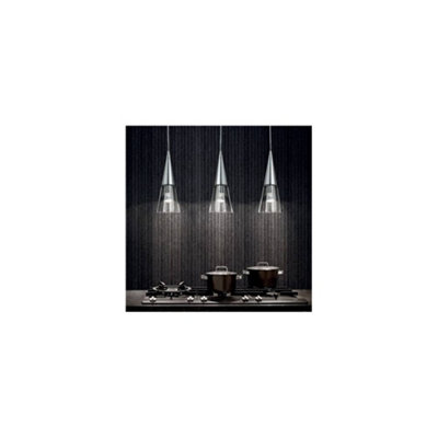 Luminosa Cono  3 Light Hanging Ceiling Pendant Light Chrome, E14