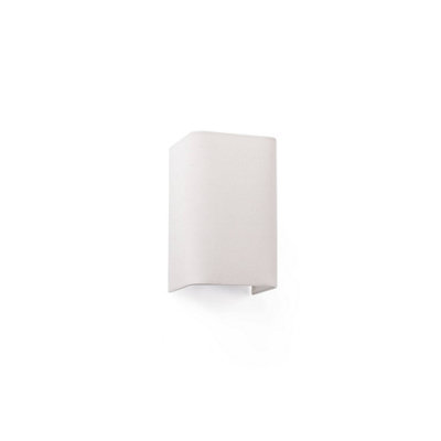 Luminosa Cotton Beige Square Wall Light 200x 125x 105 1x E27