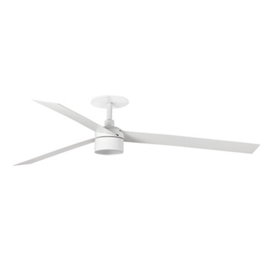 Luminosa Cruiser Recessed 160cm TEK LED Ceiling Fan Matt White 3000K
