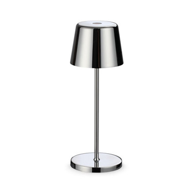 Luminosa Cute LED Dimmable Outdoor Portable Lamp Chrome 2200-2700K IP65