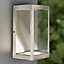 Luminosa Dean LED Outdoor Wall Light Brushed Stainless Steel & Clear Glass