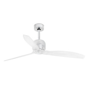 Luminosa Deco Chrome Ceiling Fan LED With DC Smart   Motor - Remote Included
