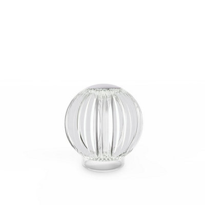 Luminosa Diamond LED Dimmable Globe Table Lamp Transparent 3000K