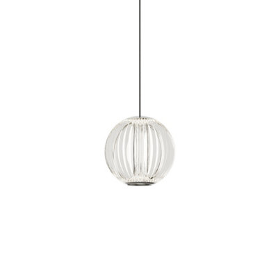 Luminosa Diamond LED Globe Pendant Ceiling Light Transparent 3000K