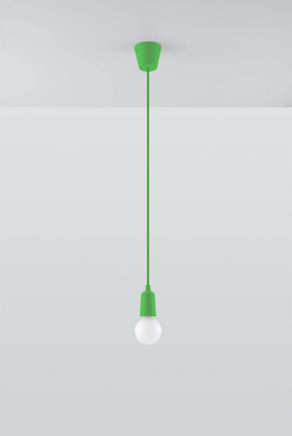 Luminosa Diego 1 Light Ceiling Pendant Green
