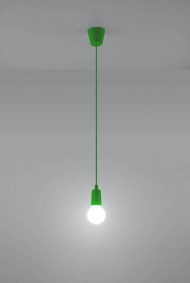 Luminosa Diego 1 Light Ceiling Pendant Green