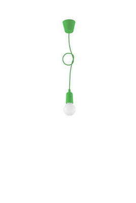 Luminosa Diego 1 Light Ceiling Pendant Green